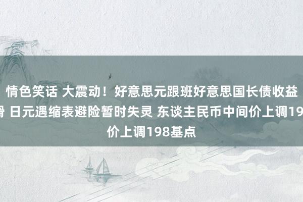 情色笑话 大震动！好意思元跟班好意思国长债收益率下滑 日元遇缩表避险暂时失灵 东谈主民币中间价上调198基点