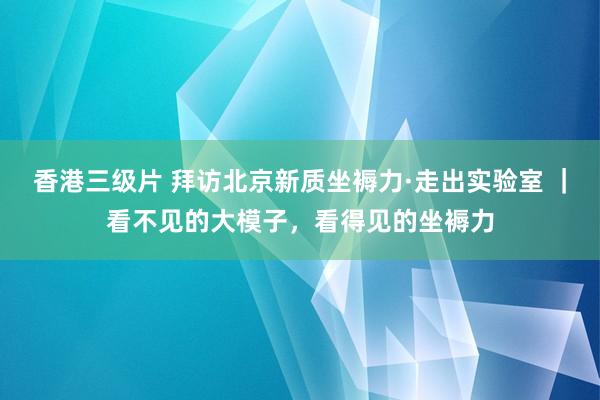 香港三级片 拜访北京新质坐褥力·走出实验室 ｜看不见的大模子，看得见的坐褥力