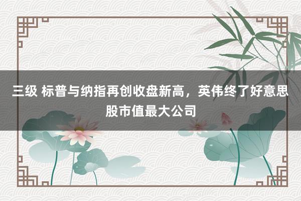 三级 标普与纳指再创收盘新高，英伟终了好意思股市值最大公司